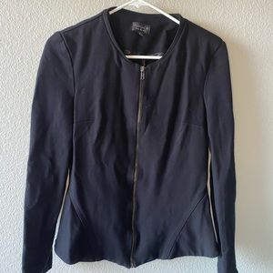 Black TopShop Zip Up Blazer